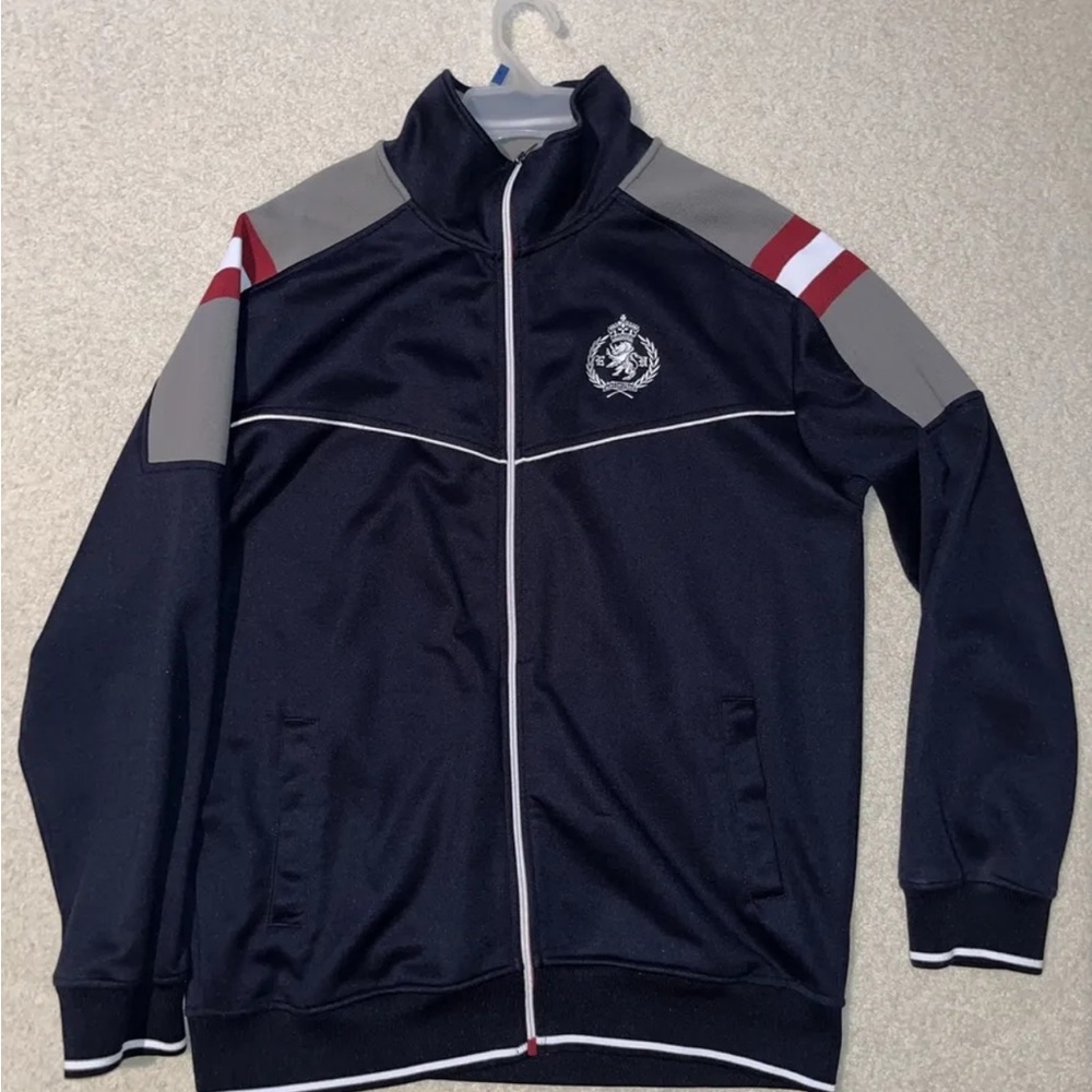 Vintage Y2K ECKO UNLIMITED FULL ZIP LIGHT JACKET NAVY MENS SIZE M